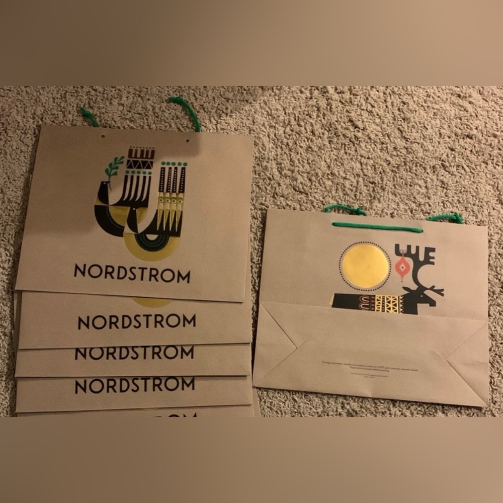 4 Nordstrom Medium Holiday Shopping Bags